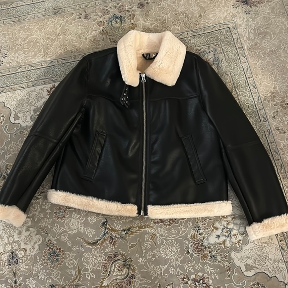 H&M Faux Leather Jacket - Picture 1 of 3